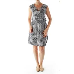 ATHLETA Encinitas Lively Stretch Jersey Silk Blend Print Dress // S